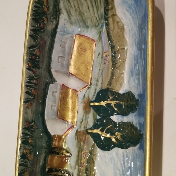 Vintage Bella Casa by Ganz large boat tray - Picture 10 of 13